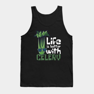 Life Is Better With Celery Funny Tank Top